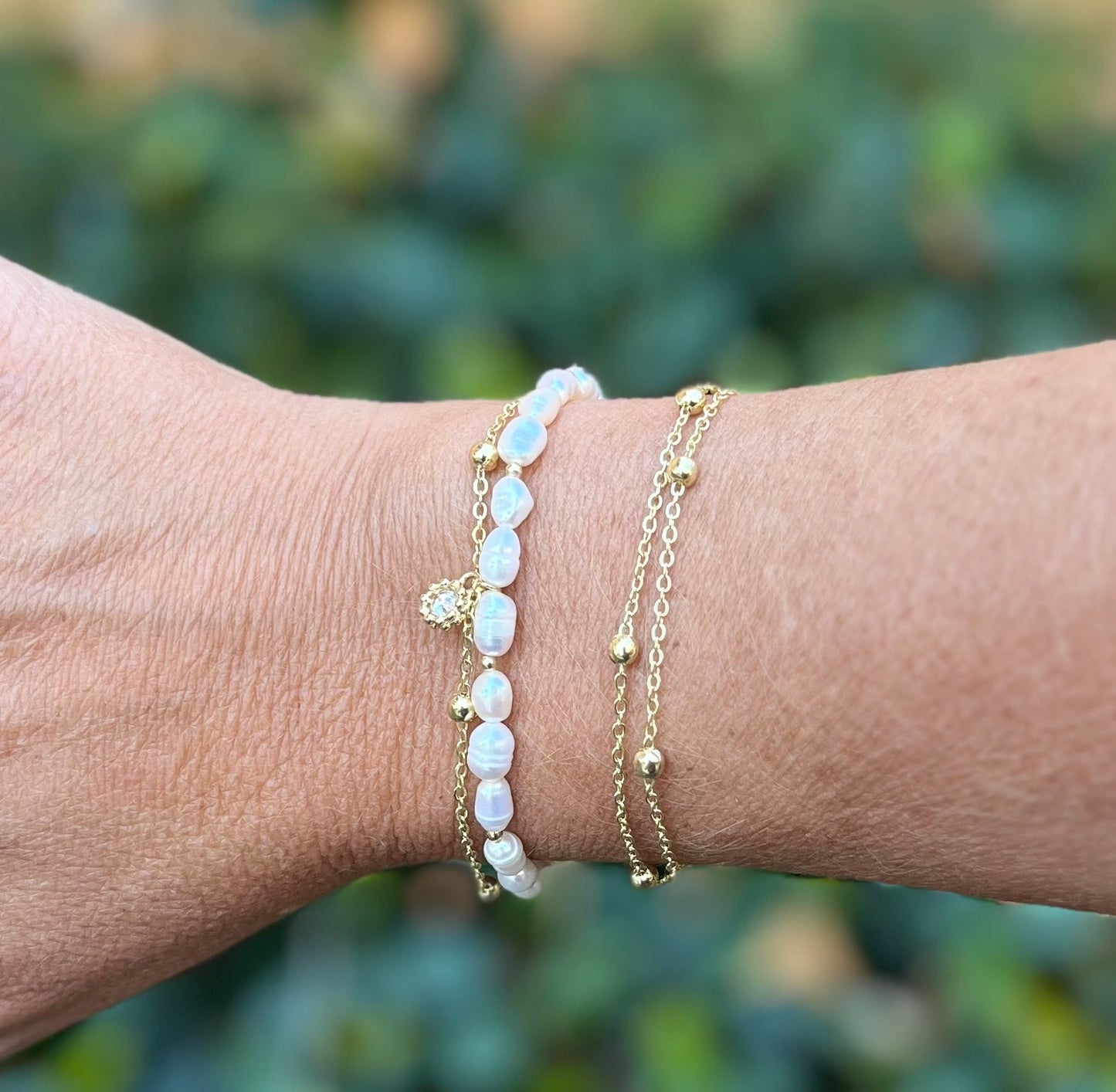 Pearluxe Double-Strand Bracelet