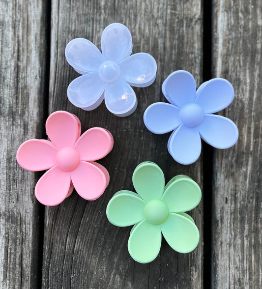 Flower Power Hairclips in Pastels