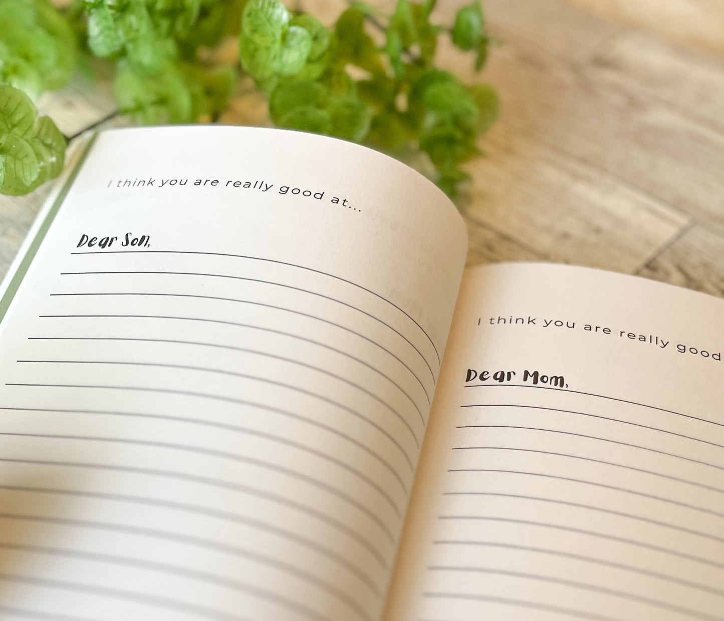 Conversation Journal for Moms and Sons - 7-13 Years + Mom