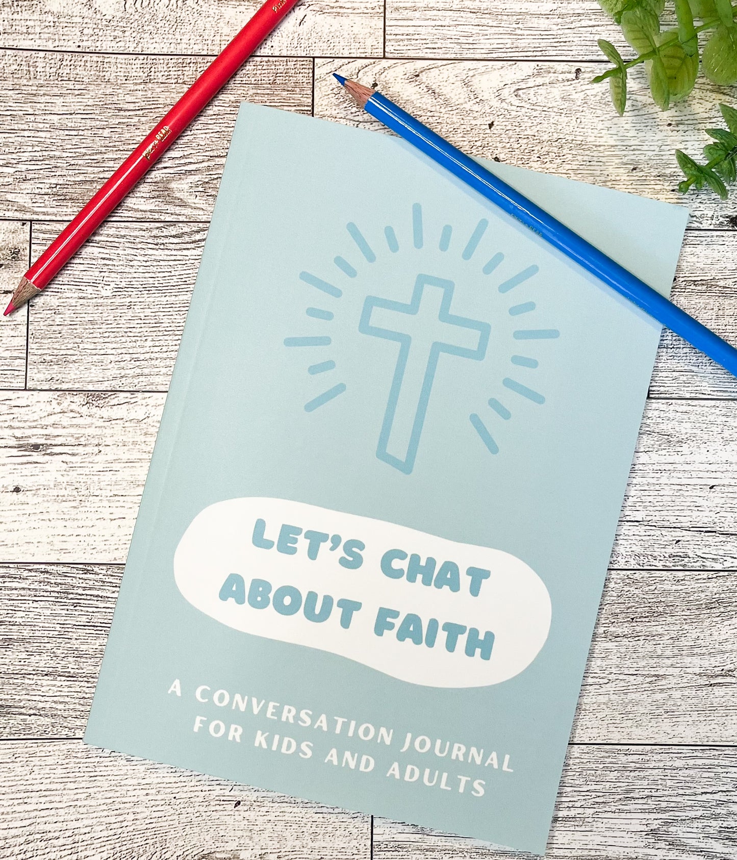 Conversation Journal About Faith for Kids and Adults - 7 - 12 + Adult