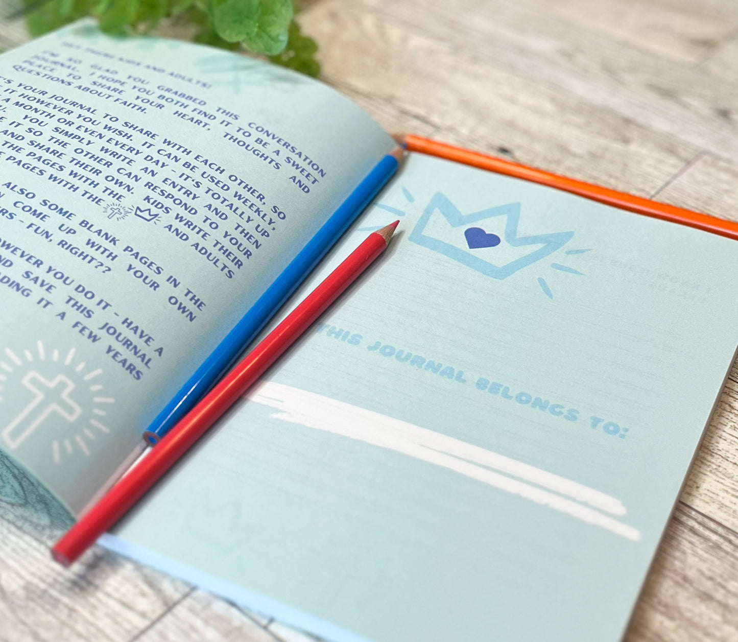 Conversation Journal About Faith for Kids and Adults - 7 - 12 + Adult