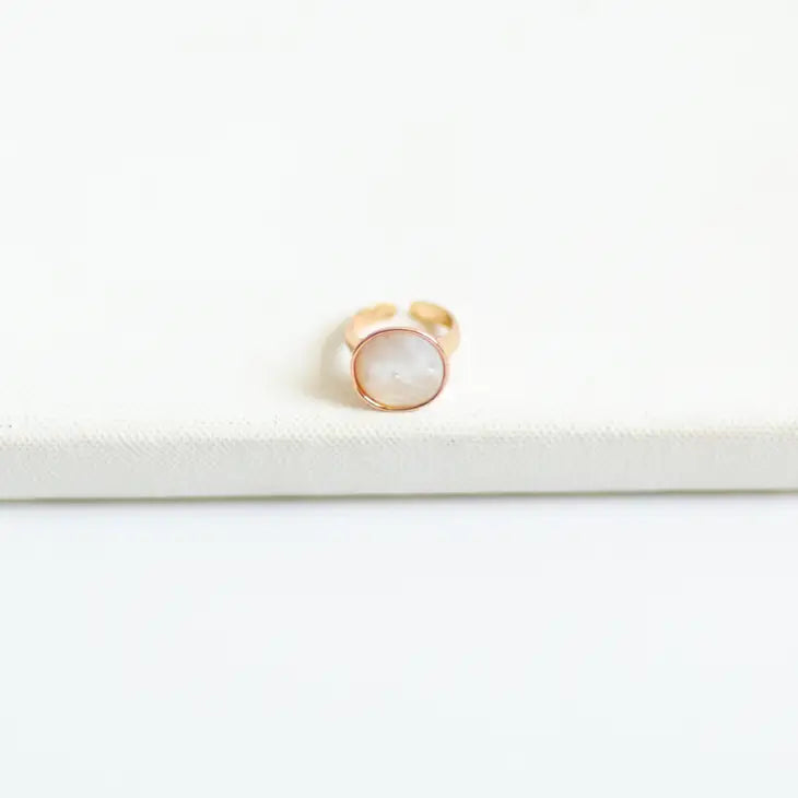 Gemma - Stone and Gold Ring