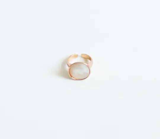 Gemma - Stone and Gold Ring