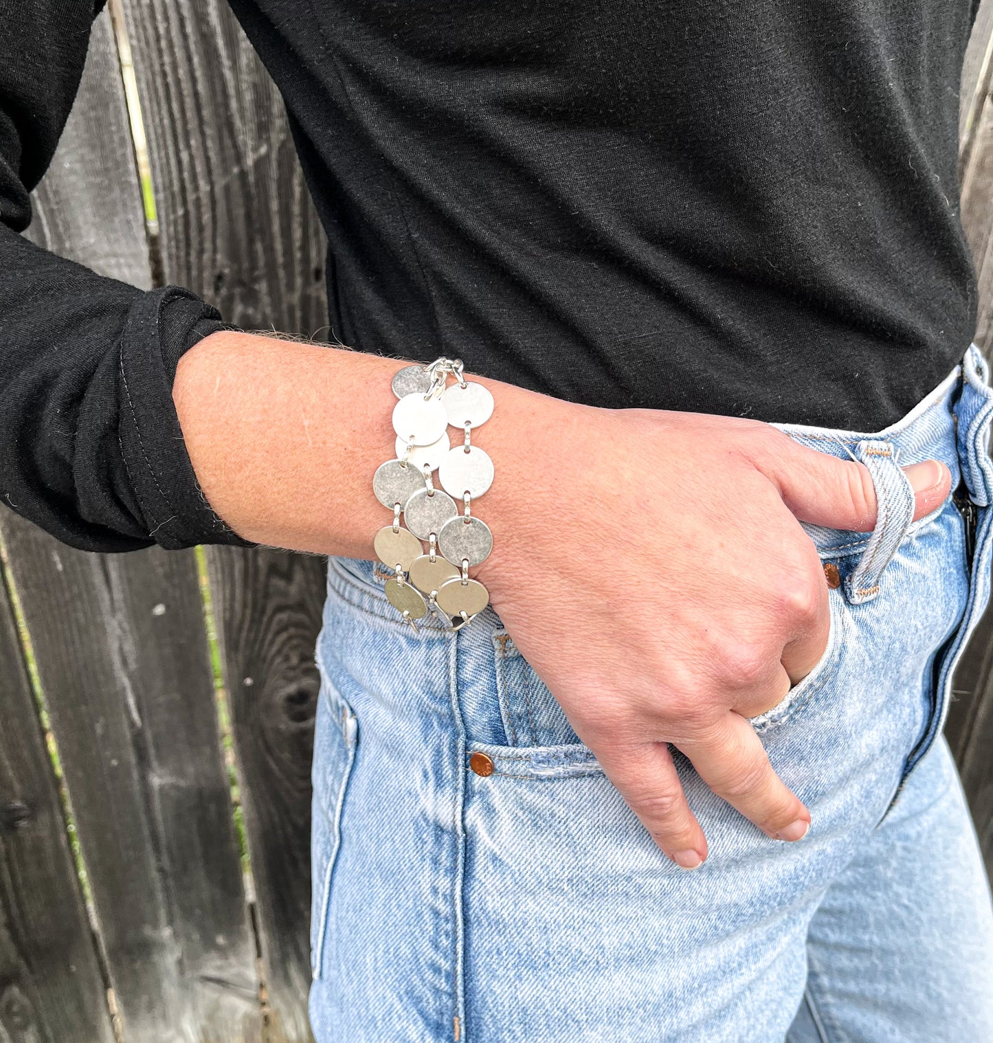 Silver  Trio Bracelet