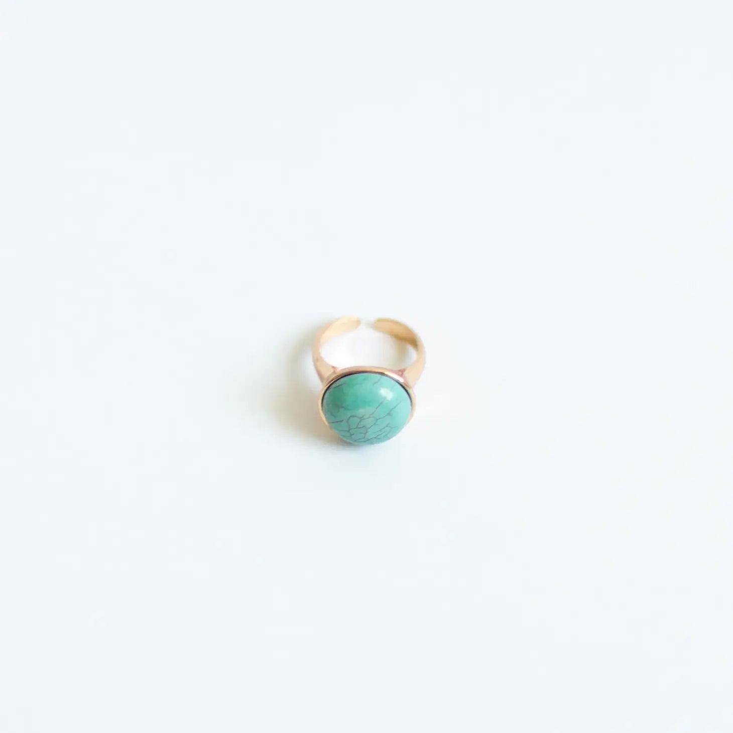 Gemma - Turquoise and Gold Ring